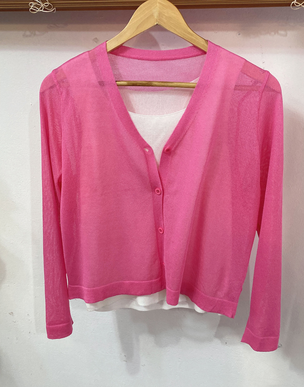 开襟衫 pink 彩色图像-S1L43
