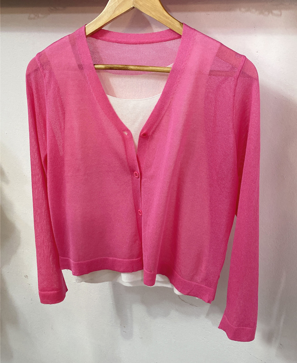 开襟衫 pink 彩色图像-S1L44