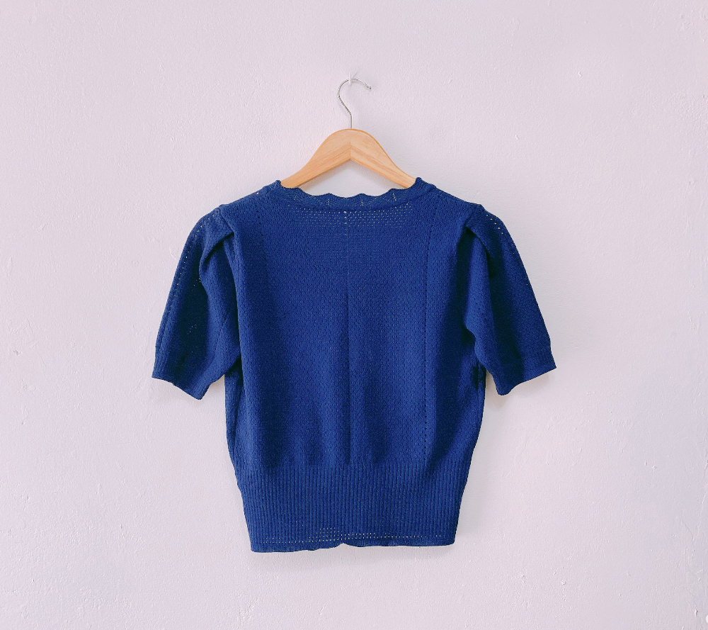 短袖T恤 navy blue 彩色图像-S1L26